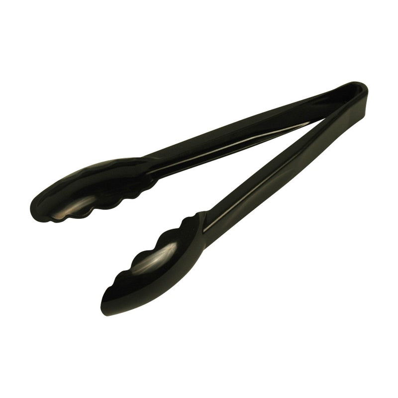 Cambro 9TGS110 9" Black Salad Tongs