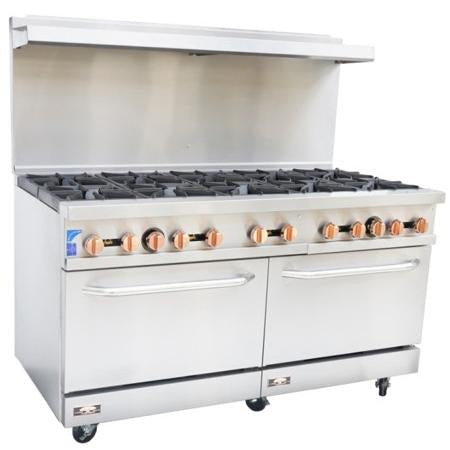 Copper Beech CBR-10 Gas Range 60" (10) 30000 BTU Burners
