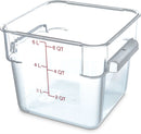 6 Qt Clear Square Food Storage Container (10722-07)