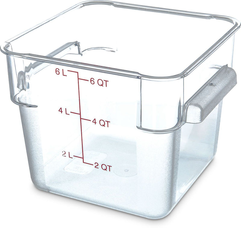 6 Qt Clear Square Food Storage Container (10722-07)