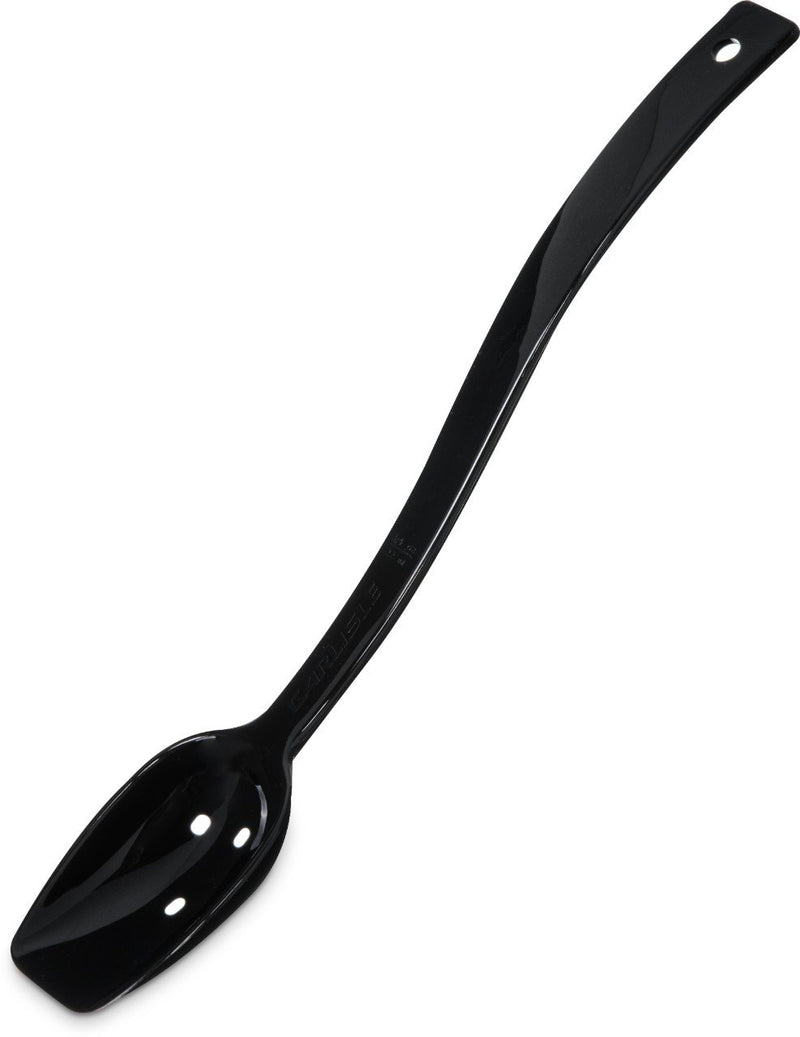 Carlisle 4471-03 Black 10" Perforated Spoon