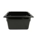 Carlisle 7316409 1/6 Size 4" Deep Black High Heat Food Pan