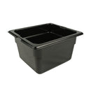 Carlisle 7316409 1/6 Size 4" Deep Black High Heat Food Pan