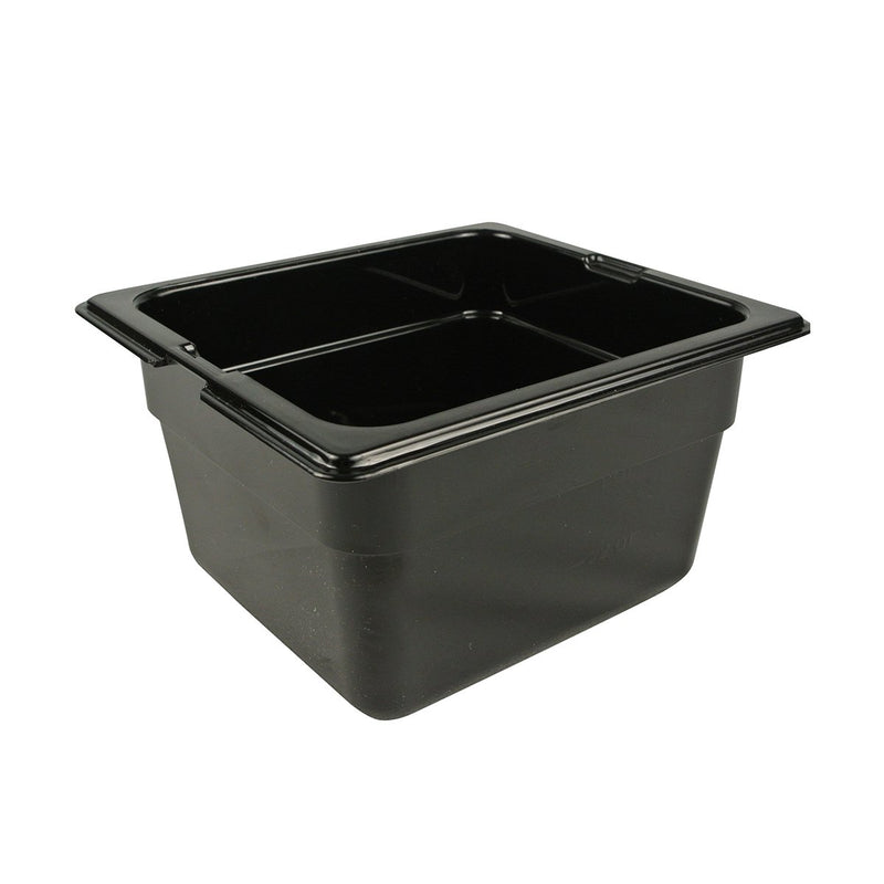 Carlisle 7316409 1/6 Size 4" Deep Black High Heat Food Pan