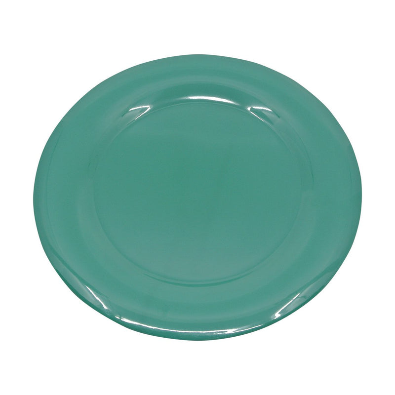 Carlisle 3302409 Sierrus Green Wide Rim Melamine Dinner Plate 12"