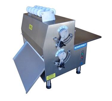 Somerset CDR-2100 Dough Roller 3-1/2" Diameter X 20" Synthetic Non-Stick Rollers Sheets 500-600 Pieces/Hour