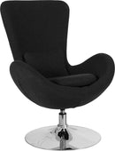 Egg Series Aqua Fabric Side Reception Chair By Flash Furniture