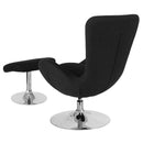 Egg Series Side Reception Chair with Ottoman By Flash furniture