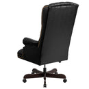 Flash Furniture CI-360-BK-GG High Back Traditional Tufted Black Leather Executive Swivel Office Chair