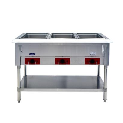 Atosa CSTEA-3C CookRite Steam Table 44-1/8"W Electric (3) 12" x 20" Hot Food Wells