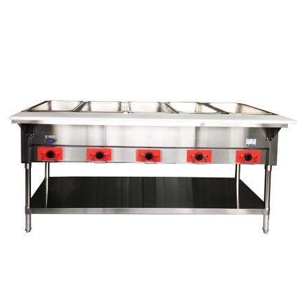Atosa CSTEA-5C CookRite Steam Table 72-1/2"W Electric (5) 12" x 20" Hot Food Wells