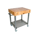 John Boos CUCD15 5" Rock Maple Top Cucina D'amico Cart