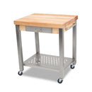 John Boos CUCT34 4" Rock Maple Top Cucina Technica Cart