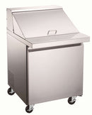 Canco SPM28-9 Single Door 28" Mega Top Refrigerated Sandwich Prep Table