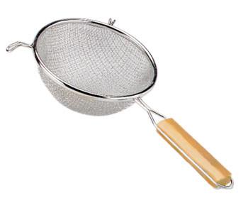 Adcraft DBTN-10 10" Double Mesh Strainer-Tinned Steel