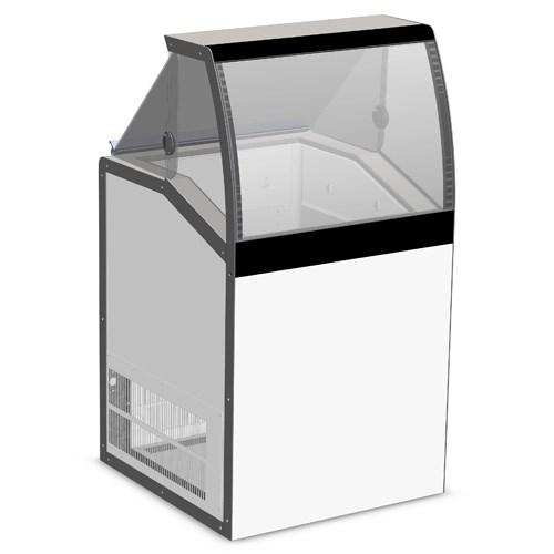 Master-Bilt DD-26LCG Ice Cream Dipping/Display Cabinet Low-Glass (4) 3 Gallon Can Display