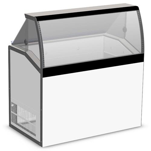 Master-Bilt DD-46LCG Ice Cream Dipping/Display Cabinet Low-Glass (8) 3 Gallon Can Display (4) 3 Gallon Storage
