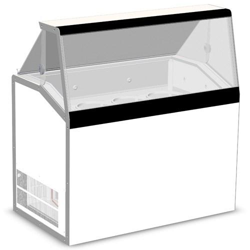 Master-Bilt DD-46L Ice Cream Dipping/Display Cabinet Low-Glass (8) 3 Gallon Can Display (4) 3 Gallon Storage