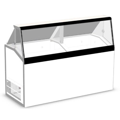 Master-Bilt DD-66L Ice Cream Dipping/Display Cabinet Low-Glass (12) 3 Gallon Can Display (8) 3 Gallon Storage