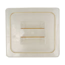 Carlisle CC1051013 Handled Amber 1/6 Size Food Pan Lid