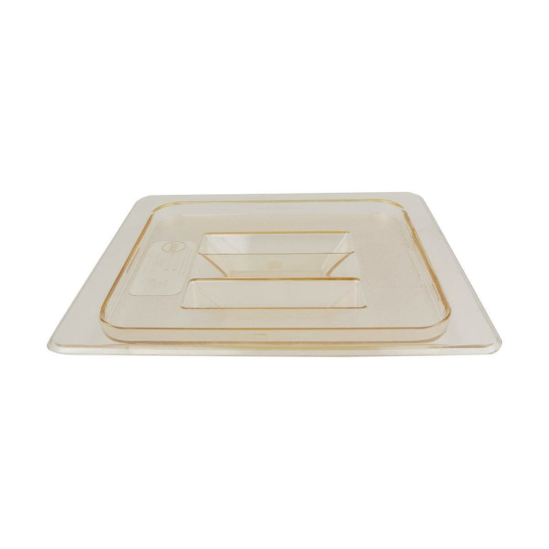 Carlisle CC1051013 Handled Amber 1/6 Size Food Pan Lid