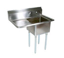 John Boos E1S8-1824-14L24-X E-Series Sink 1-Compartment 44-1/2"W X 29-1/2"D X 43-3/4"H Overall Size