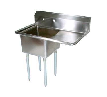 John Boos E1S8-1824-14R24-X E-Series Sink 1-Compartment 44-1/2"W X 29-1/2"D X 43-3/4"H Overall Size