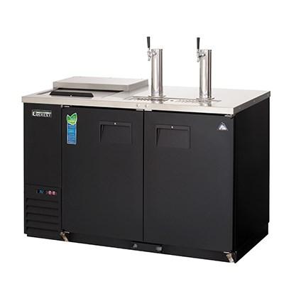 Everest EBD2-CT Club Top Direct Draw Keg Refrigerator Two-Section 57-3/4"W 20.0 Cu. Ft.