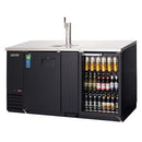 Everest EBD3-BBG-24 Back Bar & Direct Draw Keg Refrigerator Combo Two-Section 68"W 20.0 Cu. Ft.