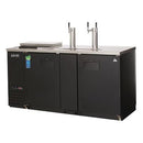 Everest EBD3-CT Club Top Direct Draw Keg Refrigerator Two-Section 68"W 24.0 Cu. Ft.