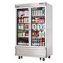 Everest EBGNR2 Reach-In Refrigerator 39-3/8"W 33.0 Cu. Ft. Bottom Mount (2) Narrow Full-Height Glass Doors