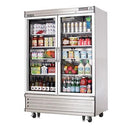 Everest EBGR2 Reach-In Refrigerator 54-1/8"W 50.0 Cu. Ft. Bottom Mount (2) Full-Height Glass Doors