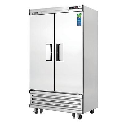 Everest EBNR2 Reach-In Refrigerator 39-3/8"W 33.0 Cu. Ft. Bottom Mount (2) Narrow Full-Height Solid Doors