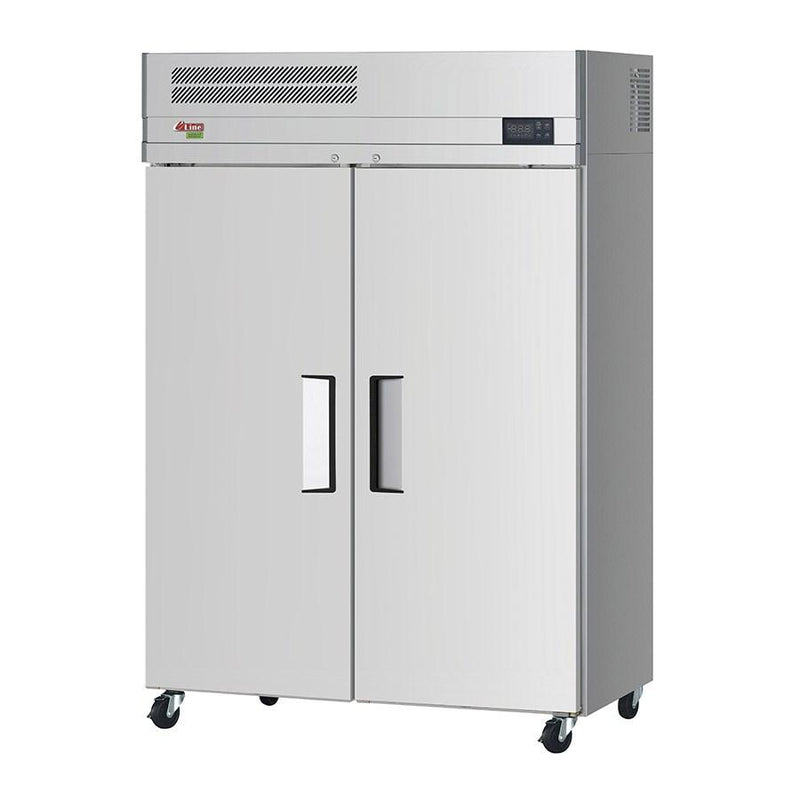 Turbo Air EF47-2-N-V E-Line Freezer Reach-In 42.2 Cu. Ft. Top Mount (2) Solid Doors