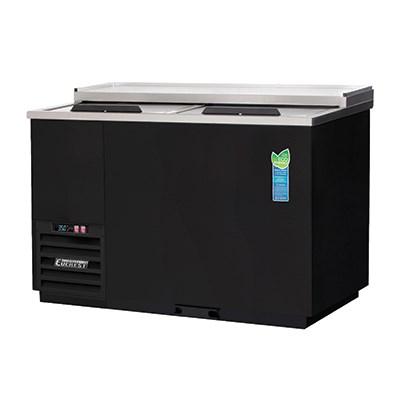 Everest EGC50 Solid Slide Lid Glass & Plate Chiller 49-1/2"W 15.0 Cu. Ft.