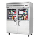 Everest EGSWH4 Reach-In Refrigerator 59"W 55.0 Cu. Ft. Top Mount (2) Glass Hinged & (2) Solid Hinged Half Doors