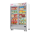 Everest EMGF48 55-3/4" Merchandiser 2 Glass Swing Door Freezer