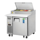 Everest EPPR1 Pizza Prep Table 35-5/8"W 9.0 Cu. Ft. (4) 1/3 Size Pans