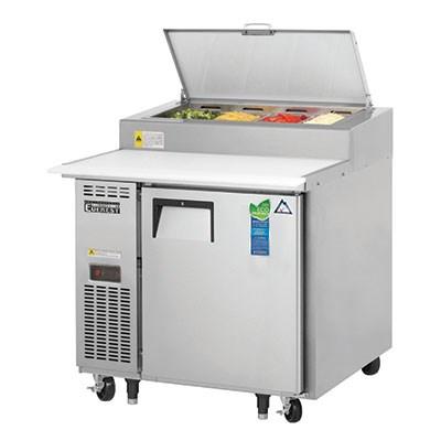 Everest EPPR1 Pizza Prep Table 35-5/8"W 9.0 Cu. Ft. (4) 1/3 Size Pans