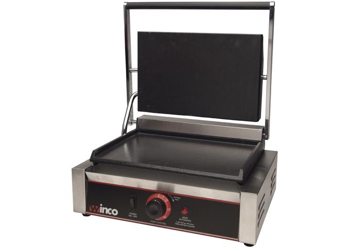 Winco Panini Grill ESG-1 (Single, 14″ Flat Plate, 120V)