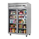 Everest ESGR2 Reach-In Refrigerator 49-5/8"W 48.0 Cu. Ft. Top Mount (2) Glass Hinged Doors