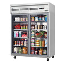 Everest ESGWR2 Reach-In Refrigerator 59"W 55.0 Cu. Ft. Top Mount (2) Glass Hinged Doors