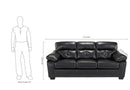Flash Furniture Benchcraft Bastrop Sofa In Midnight Durablend
