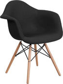 Flash Furniture Alonza Series Fabric Chair with Wood Base