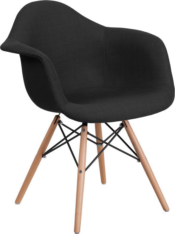 Flash Furniture Alonza Series Fabric Chair with Wood Base