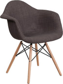 Flash Furniture Alonza Series Fabric Chair with Wood Base
