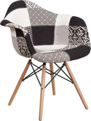 Flash Furniture Alonza Series Fabric Chair with Wood Base