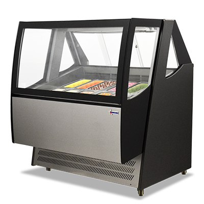 Omcan |43118|  Ice Cream Dipping/Display Case 48.8"W (FR-CN-1200-D)