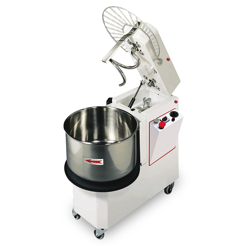 Omcan |41549|  Spiral Dough Mixer 46 qt (53 L) bowl capacity (SM-IT-0053-R)