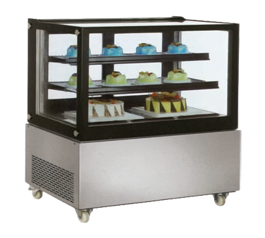 Omcan |40519|  Curved Glass Refrigerated Display Case 47-1/4"W x 26-3/5"D x  50"H (RS-CN-0370)